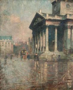 Sketch For St. Martin-in-the-fields by Logsdail William