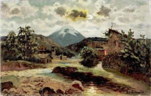Paisaje Con Volcan