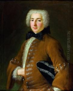 Portrait D'homme Tenant Un Tricorne by Marianne Loir