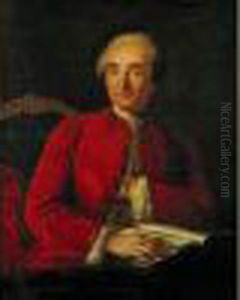 Portrait D'homme Assis A Son Bureau by Marianne Loir