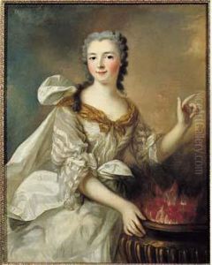 Portrait De Jeune Femme En Vestale by Marianne Loir