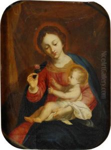 Madonnan Och Barnet by Nicolas Loir