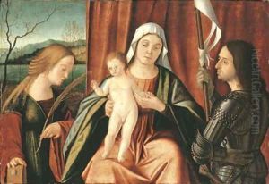 The Madonna and Child with Saints Catherine of Alexandria and George or Liberale by Vittore Carpaccio