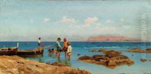 Pescatorelli Nel Golfo Di Mondello