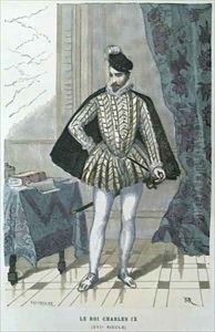 King Charles IX of France 1550-74 by after Chevignard