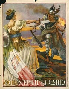 Italian advertisement for war bonds by Giovanni Capranesi