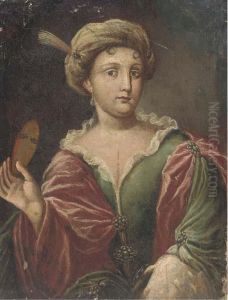 Portrait Of A Lady, Half-length, Dressed For Carnival