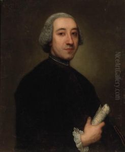 Portrait Of A Gentleman, Half-length, Holding A Scroll