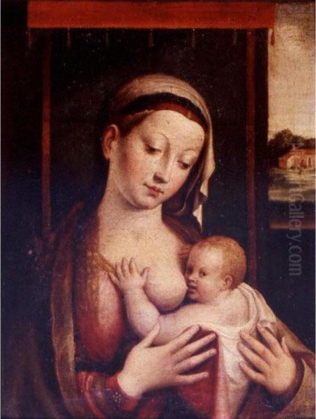 Madonna Suckling The Child - view 1