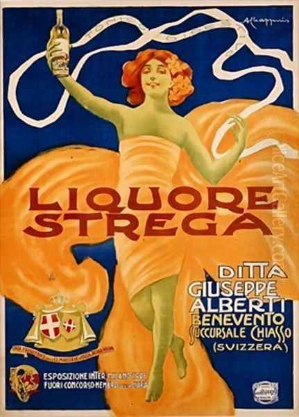 Poster advertising Strega liquer - view 1