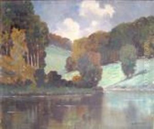 Lakeside Landscape by William Francis Longstaff