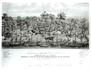 Sacramento City California by G.V. Cooper