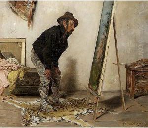 Il Modello Ciociaro Dell'artista Entra Nello Studio Di Lonza