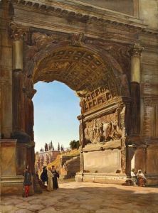Der Titusbogen Auf Dem Forum Romanum by Friedrich Loos