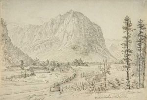 Gebirgslandschaft Bei Weichselboden In Der Steiermark. 1821 by Friedrich Loos