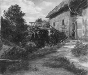 Die Wassermuhle. by Friedrich Loos