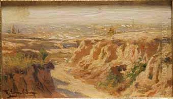 Paisaje Con Pueblo Al Fondo - view 1