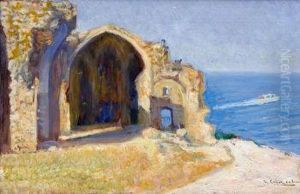 Ermita En Un Acantilado by Ricardo Lopez Cabrera