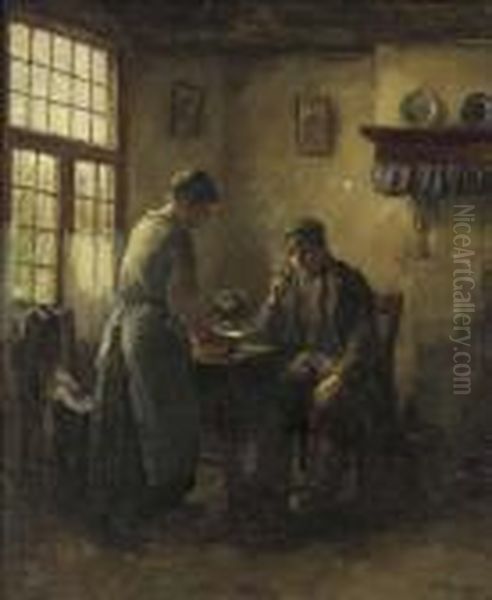 Peasants In A Kitchen Interior - view 1