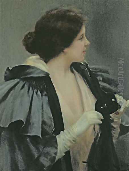 Lady with a Mask - view 1