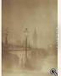 Londres Au Crepuscule, Circa 1890.