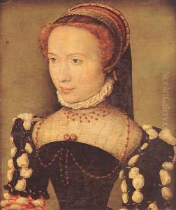 Portrait of Gabrielle de Rochechouart c. 1574 by Corneille De Lyon