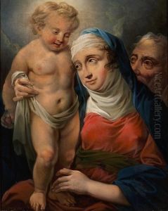 The Holy Family by Christian August Lorentzen