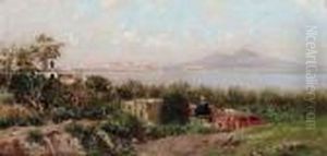Golfo Di Napoli Col Vesuvio