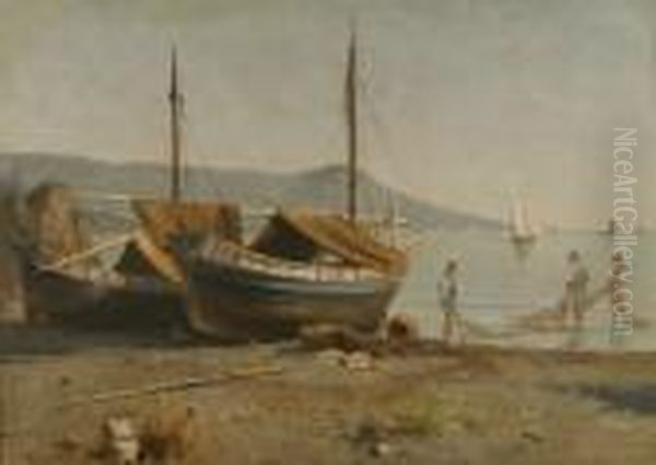 Marina Con Barche E Pescatori - view 1