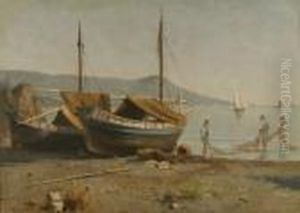 Marina Con Barche E Pescatori