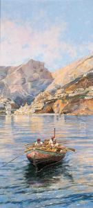 Pescatori A Positano by Vincenzo Loria