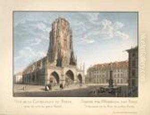 Vue De La Cathedrale De Berne by Gabriel I Lory