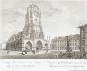 "vue De La Cathedrale De Berne,/prise Du Cote Du Grand "vue De La Cathedrale De Berne,/prise Du Cote Du Grand