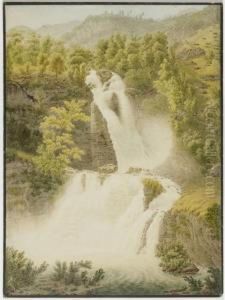 The Rhine Falls Near Meiringen