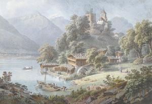 Vue De Ringgenberg Sur Le Lac De Brienz