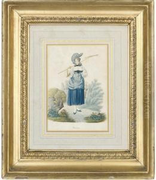Costumes Suisses: Berne,
Bateliere De Brienz; Berne, Chasseur De Chamois; Berne; And Schwyz - view 1