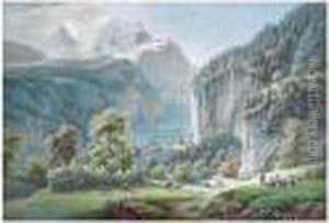 Valee De Lauterbrunnen by Gabriel I Lory