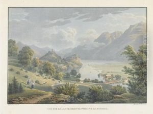 Vue Sur Le Lac De Brientz Prise Sur Le Hohbuhl by Mathias Gabriel Lory
