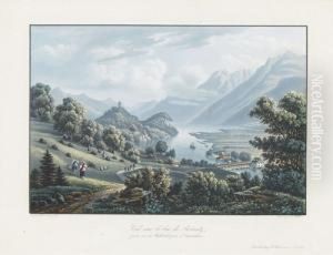 "vue Sur Le Lac De Brientz,/prise Sur Le Hohbuhl by Mathias Gabriel Lory