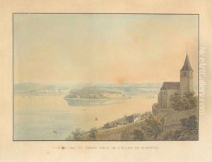 Vue De L'ile St. Pierre Prise De L'eglise De Gleresse Vue De L'ile St. Pierre Prise De L'eglise De Gleresse