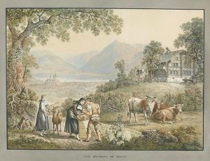 Aux Environs De Thoun by Mathias Gabriel Lory