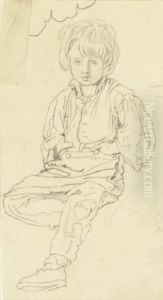 Sitzender Knabe by Mathias Gabriel Lory