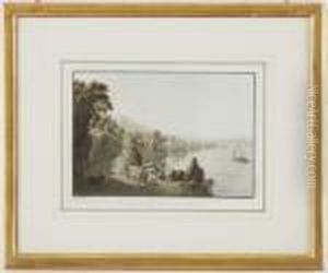 Vue Des Bords Du Lac De Geneve