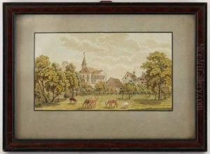 Paysage A Uster by Mathias Gabriel Lory