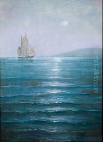 Velero Navegando En La Noche - view 1