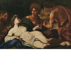 Venere, Bacco E Cerere by Johann Karl Loth