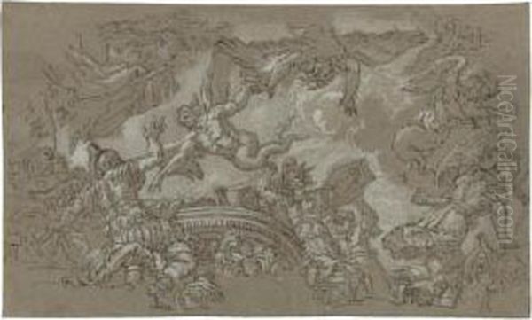 An Episode From Virgil's Aeneid:
 The Harpies Attacking The Fleet Ofaeneas On The Strophades - view 1