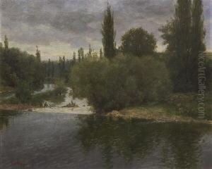 Flusslandschaft by Johann Karl Loth
