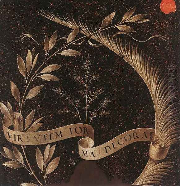 Reverse side of the portrait of Ginevra de' Benci 1474-46 - view 1