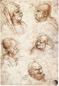 Five Caricature Heads